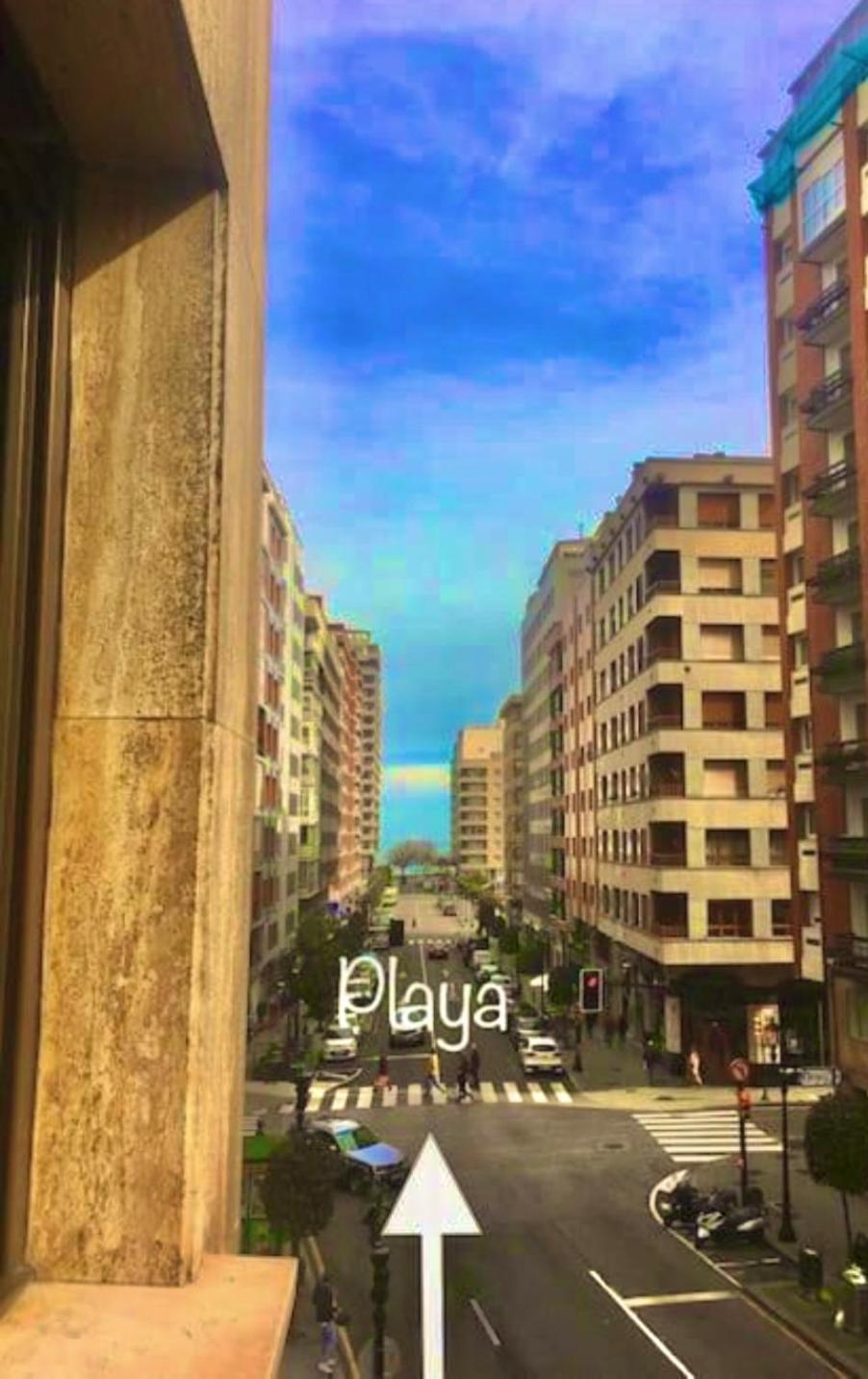 Rocamar Centro Playa San Lorenzo - Parking Gratuito Gijón Exteriör bild